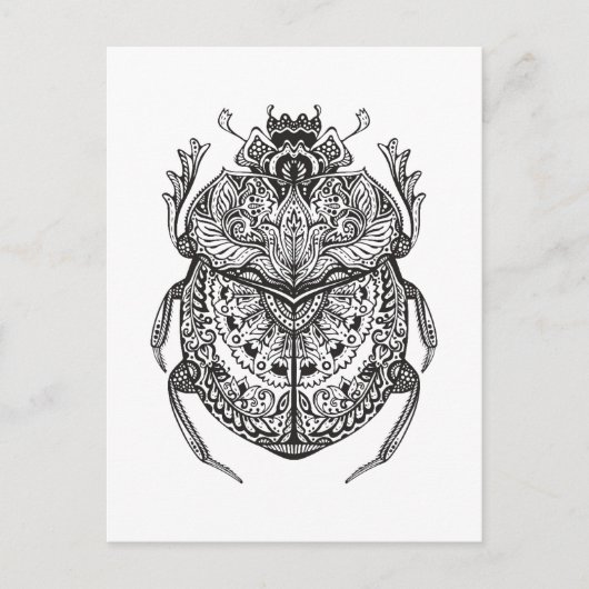 African Beetle Zendoodle Briefkaart (Voorkant)