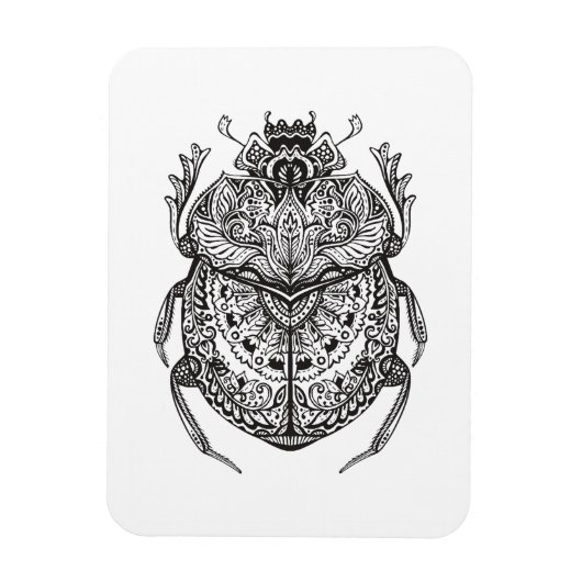 African Beetle Zendoodle Magneet (Verticaal)