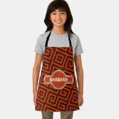 African Black Oranje Minimal Pattern Schort (Insitu)