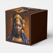 African Black Woman Bedankdoosjes (Achterkant)