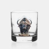 African buffalo whisky glas (Achterkant)