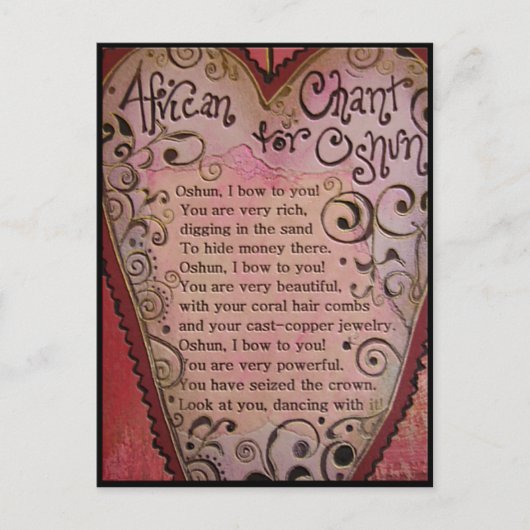 African Chant for Oshun Briefkaart (Voorkant)