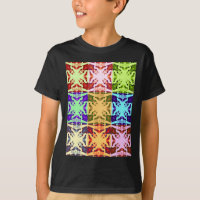 African Checkered Pop art Cultuur kleurrijk patroo