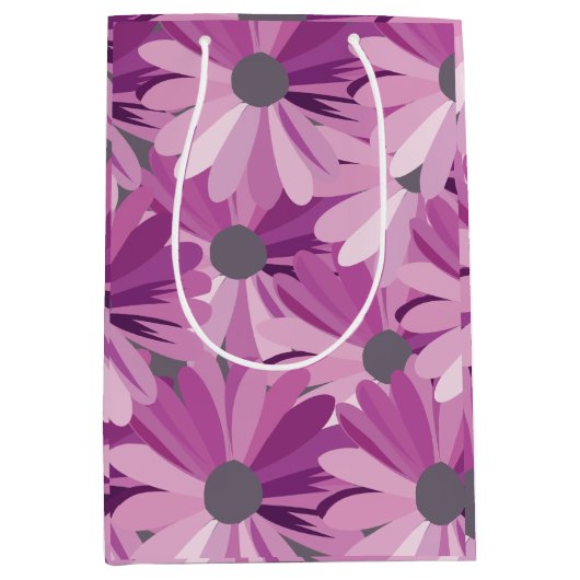 African Daisy Floral Design Medium Cadeauzakje (Voorkant)