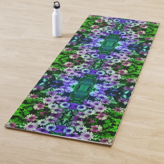 African Daisy Flowers Colorful Abstract Yogamat (In situ)