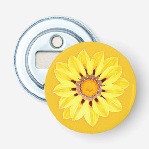 African Daisy/Gazania - Mustard Gold Button Flesopener