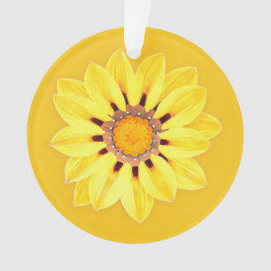 African Daisy/Gazania - Mustard Gold Ornament