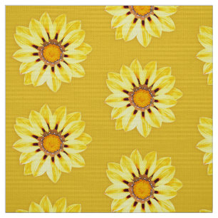 African Daisy/Gazania - Mustard Yellow Stof