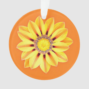 African Daisy / Gazania - Oranje en geel Ornament