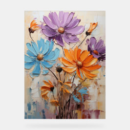 African Daisy - Impasto Floral Acryl Bord