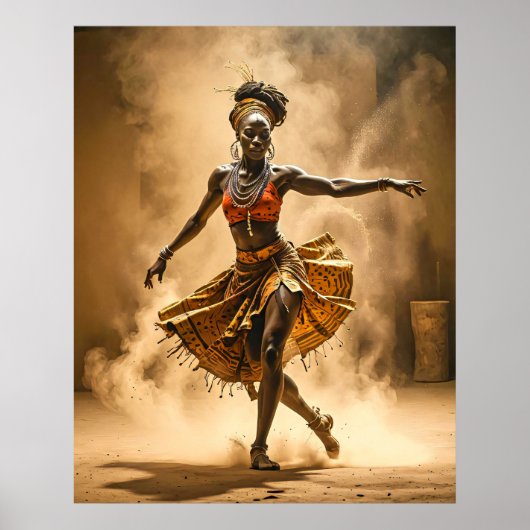 African Dancer Poster (Voorkant)