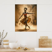 African Dancer Poster (Keuken)
