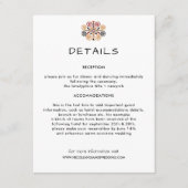 African Decor Wedding Information Guest Informatiekaartje (Voorkant)