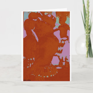 African Drummers-Tribal ArtBlank Wenskaart Kaart