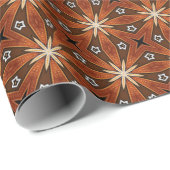 African Earth Naadloos Etnisch Patroon Nr. 2 Cadeaupapier (Rol Hoek)