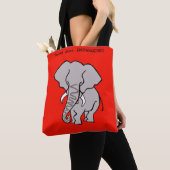 African ELEPHANT - Bedreigd dier - Natuur - Rood Draagtas (Dichtbij)