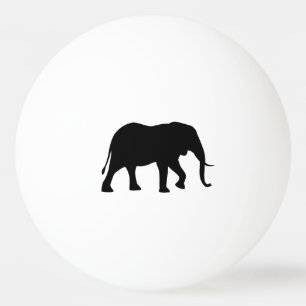 African Elephant Silhouette Pingpongballen