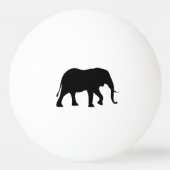 African Elephant Silhouette Pingpongballen (Achterkant)