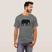 African Elephant Silhouette T-shirt (Voorkant volledig)