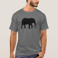 African Elephant Silhouette