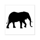 African Elephant Silhouette Zelfinktende Stempel (Design)