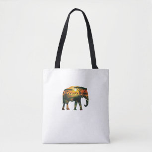 African Elephant Sunset Safari Natuur Lovers Shirt Draagtas