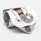 African-Elephant-Tribal Stropdas (Opgerold)