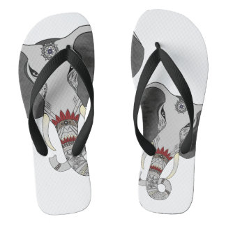 African-Elephant-Tribal Teenslippers