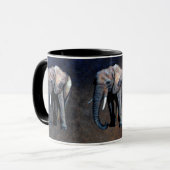African Elephant Wildlife Supporter Mug (Devant gauche)