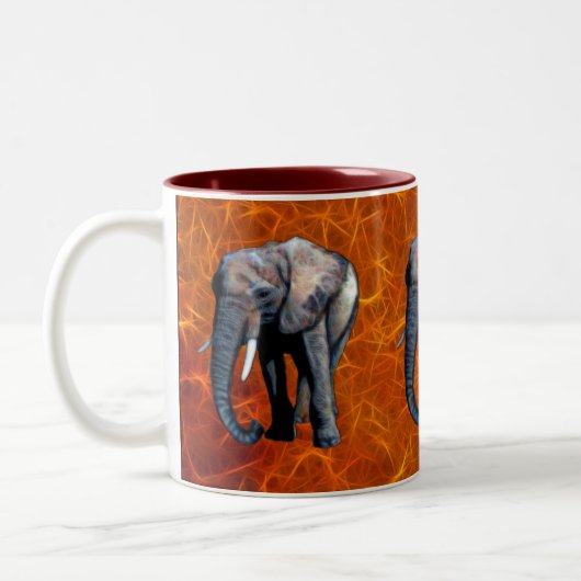 African Elephant Wildlife Supporter Mug (Gauche)