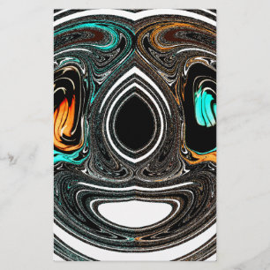 African Ethnic Doodle Zebra textured Art Print Briefpapier