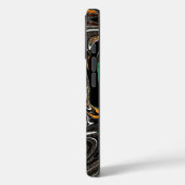 African Ethnic Doodle Zebra textured Art Print Case-Mate iPhone Case (Achterkant / Links)