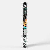 African Ethnic Doodle Zebra textured Art Print Case-Mate iPhone Case (Achterkant / Rechts)