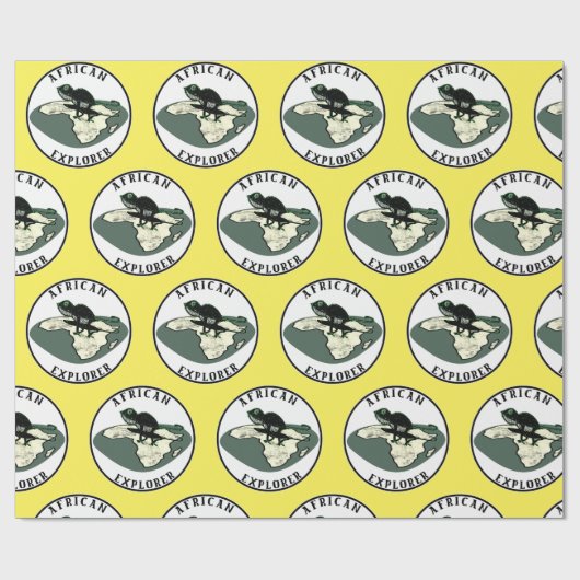 African Explorer Cadeaupapier (Vlak)