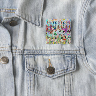 African Feast (film) Vierkante Button 5,1 Cm