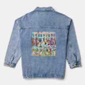 African Feast: Rhythms of Unity Denim Jacket (Achterkant)