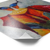 African Fishes Abstracte kunst schilderij foto Afdruk (Hoek)