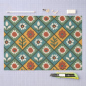 African Floral Tegel Art Tissuepapier (Craft)