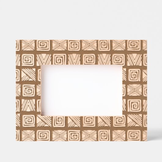 African Folk Art - Seamless Shapes Pattern 3 Gegraveerde Lijstjes (Voorkant)