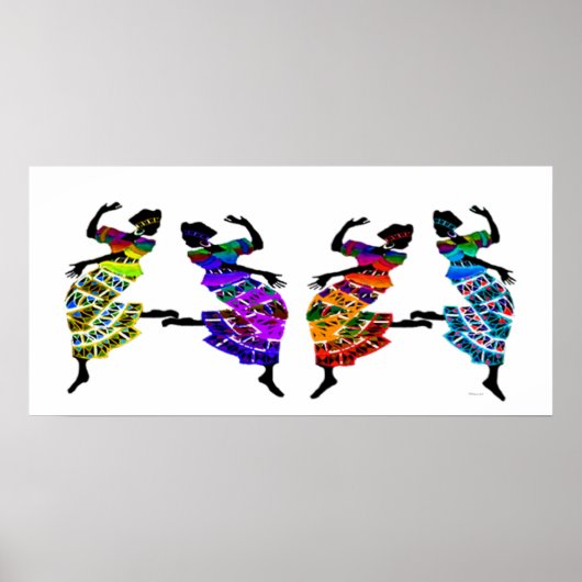 African Foot Dance Poster (Voorkant)