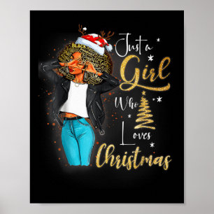 African Girl American Melanin Kerstkerstkerstkerst Poster
