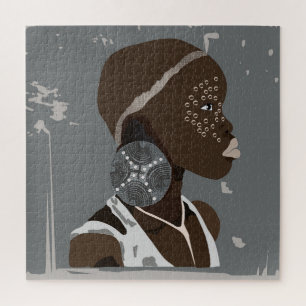 African Girl Artwork Legpuzzel