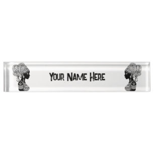 African Girl Portrait Tribal Tattoo Naambordje