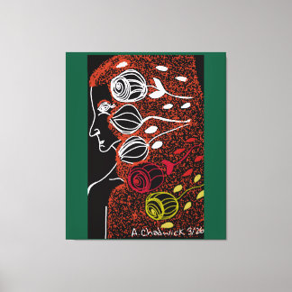 African Goddess of Destiny Canvas Afdruk