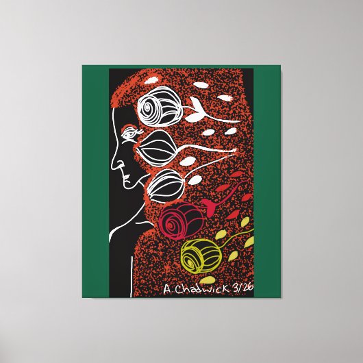 African Goddess of Destiny Canvas Afdruk (Voorkant)