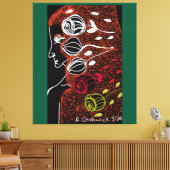 African Goddess of Destiny Canvas Afdruk (Insitu (Woonkamer))
