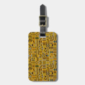 African Golden Kente Bagagelabel (Voorkant verticaal)