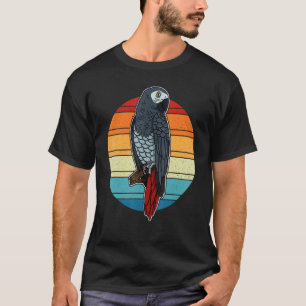 African Gray Parrots Biologist Ornithologist Birdw T-shirt