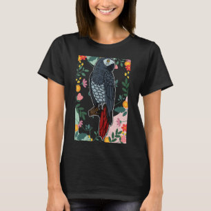 African Gray Parrots Biologist Ornithologist Birdw T-shirt