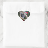 African Grey Heart Sticker (Tas)